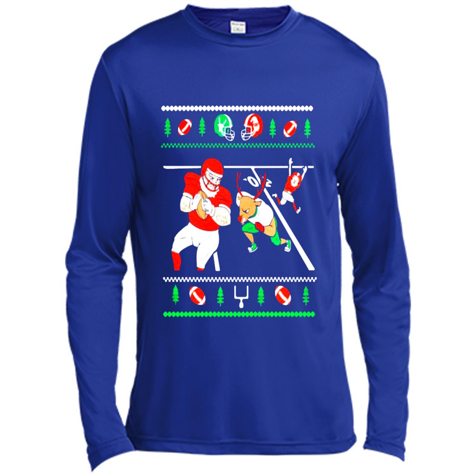 Santa vs Deer Football Ugly Christmas PINGPONG