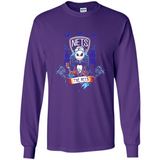 Brooklyn Nets Halloween The Nightmare Before Christmas - Long Sleeve T-Shirt