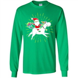 Unicorn And Santa Christmas - Long Sleeve T-Shirt