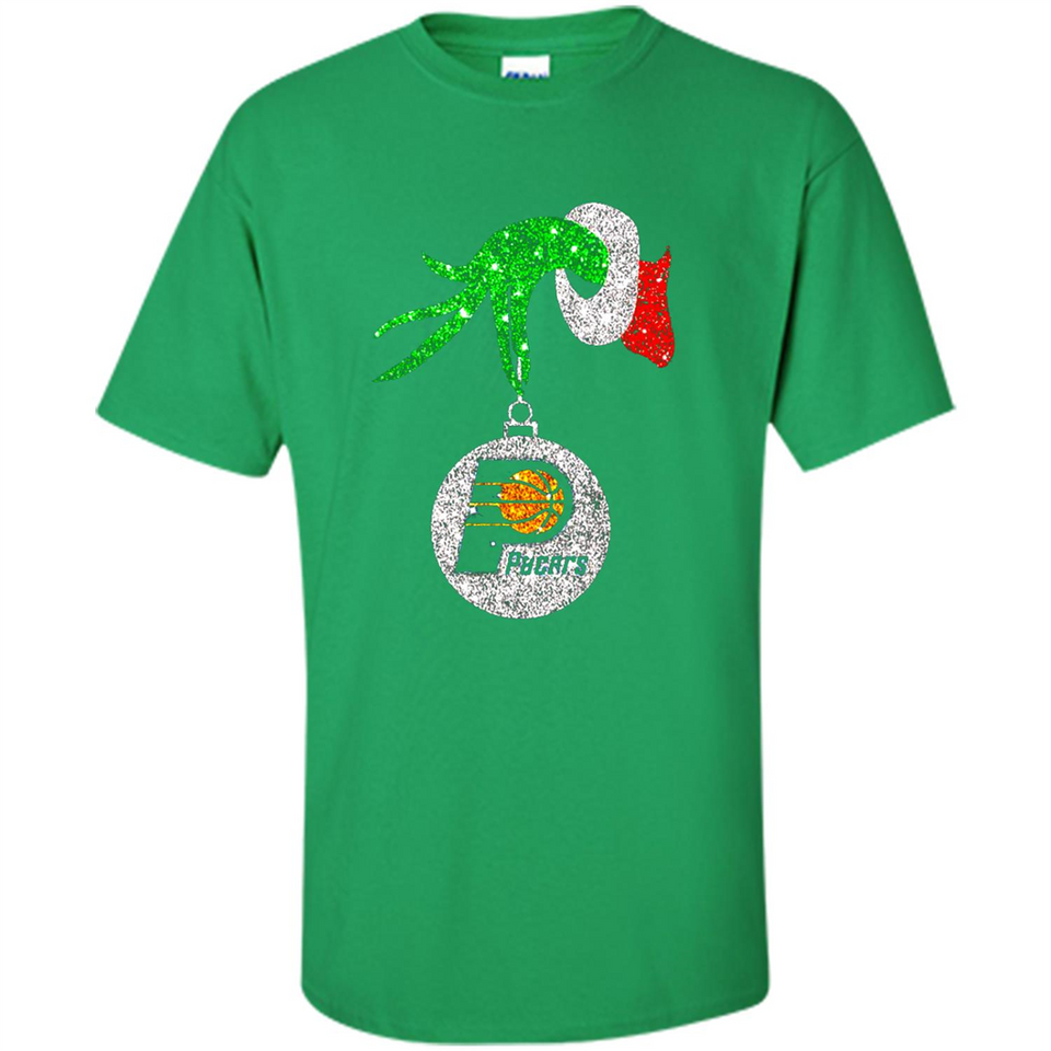 Amazing tee Indiana Pacers Glitter Grinch Monogram Ornament Christmas Gift - Shirt