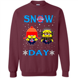 Snow Day Shirt For Detroit Pistons Vs Minion Fans pingpong