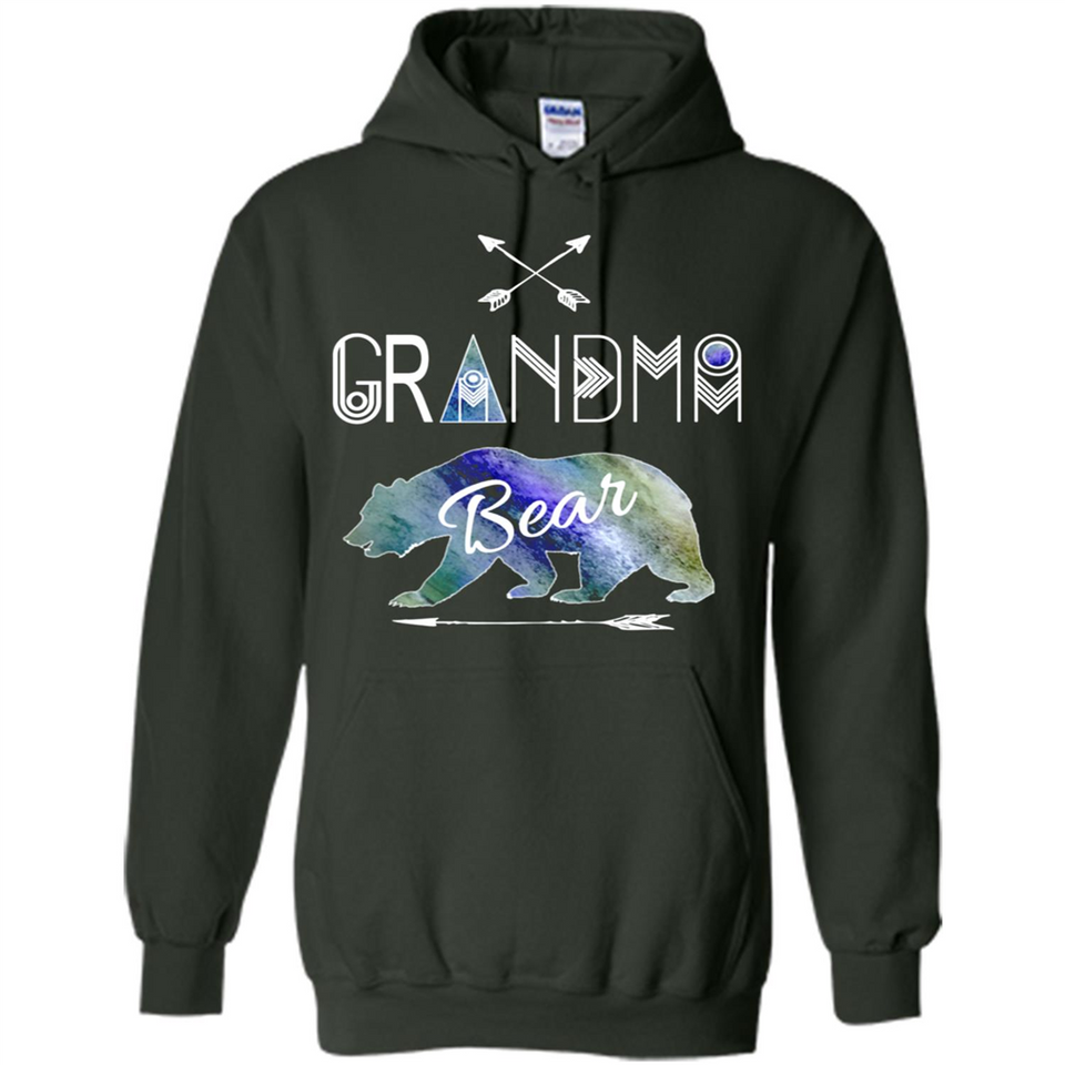 Grandma Bear Shirt Tribal Family Vacation & Camping Tee - Hoodie