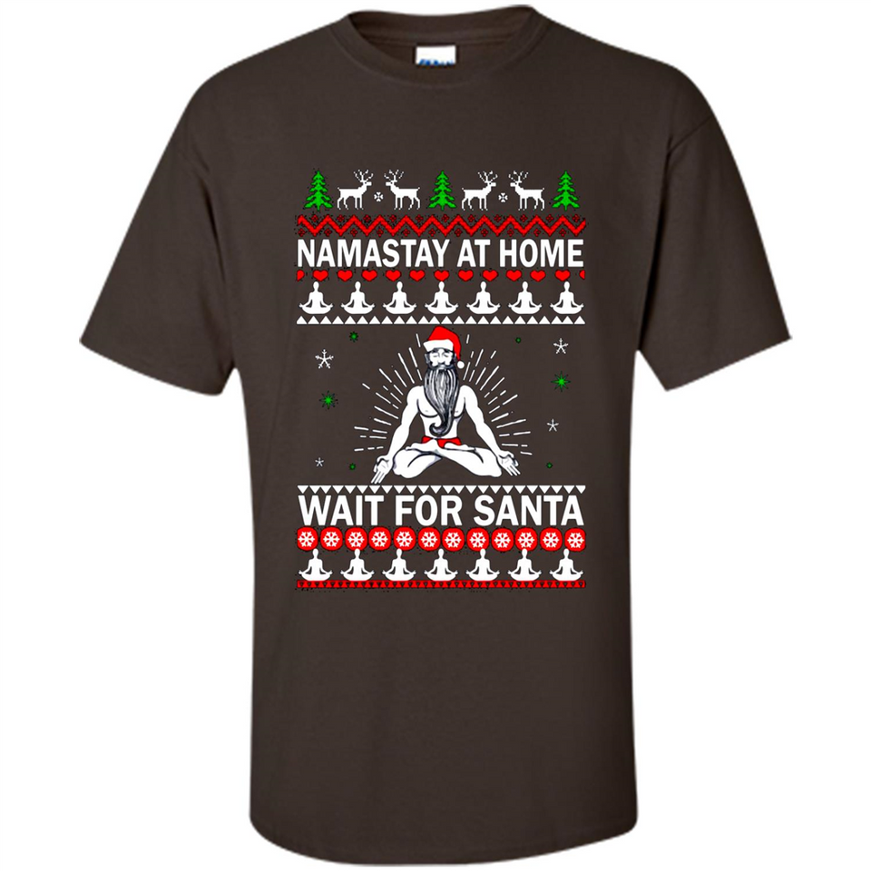 Namastay at home and wait for Santa Christmas sweatshirt PINGPONG
