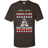 Namastay at home and wait for Santa Christmas sweatshirt PINGPONG