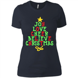 Joy Love Cheer Believe Christmas Tree