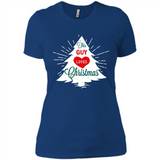 This Guy Loves Christmas Shirt - Ladies' Boyfriend T-Shirt