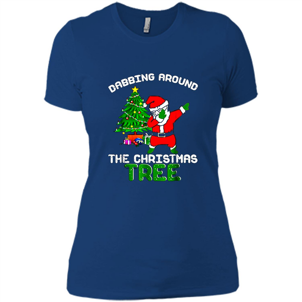 Christmas Dabbing Santa - Ladies' Boyfriend T-Shirt
