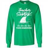 Teacher Shark Doo Doo Doo Your Homework Shirt Ladies' Boyfriend