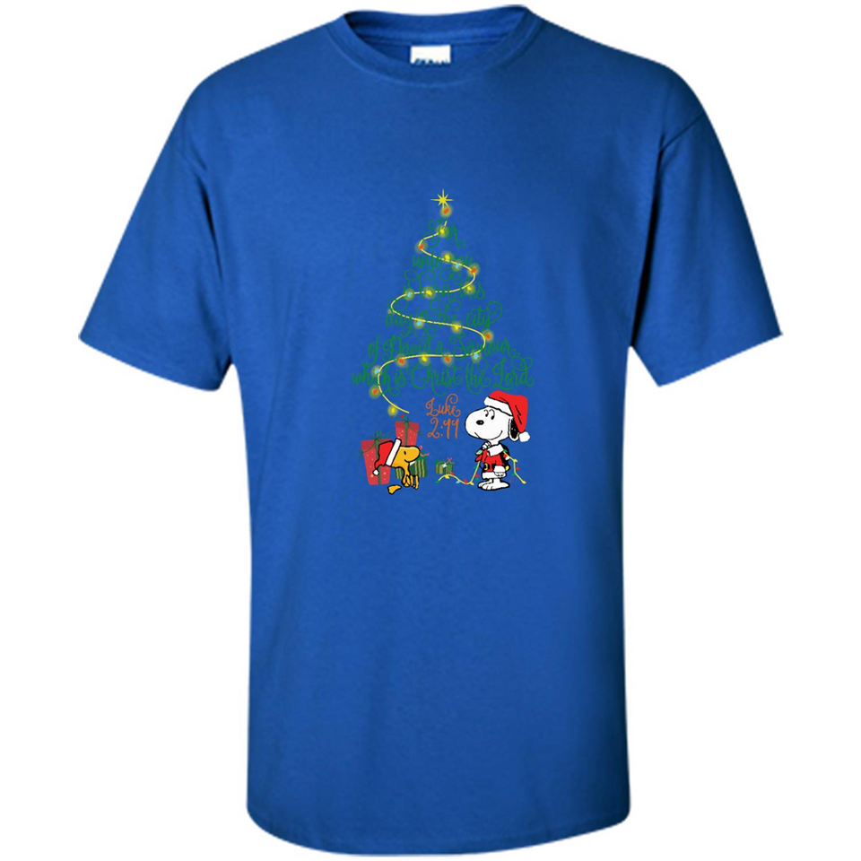 Snoopy-Woodstock-Christmas-tree-for-unto-you-is-born-this-day