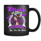 Witches Are Born In November Halloween