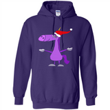 Funny Christmas Unicorn in Santa Hat - Hoodie