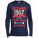 December 1987 31 Years Of Being Classy Sassy - Canvas Long Sleeve T-Shirt
