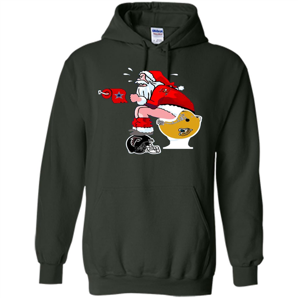 Tampa Bay Buccaneers Santa Claus Toilet