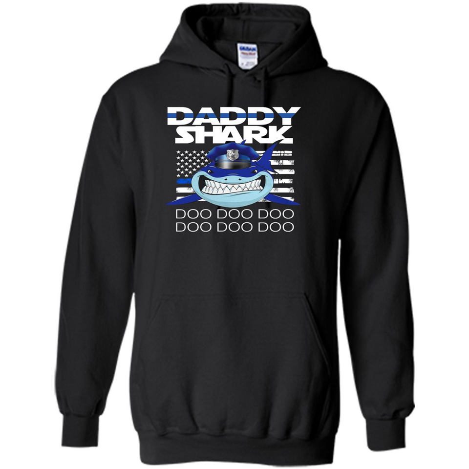 Police Daddy Shark Blue Line Tee