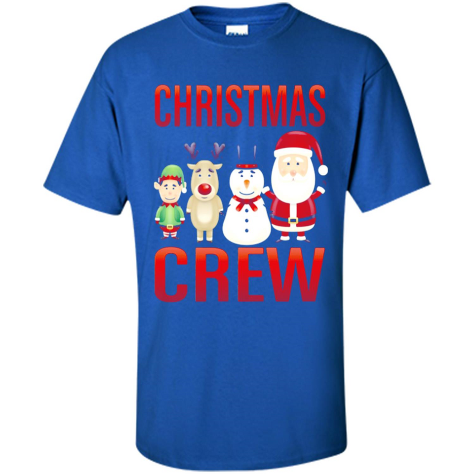 CHRISTMAS CREW Shirt X-mas Santa Snowman Reindeer Elf - Shirt