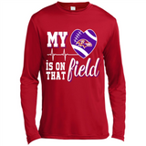 Baltimore Ravens Football My Heart is on that Field - Canvas Long Sleeve T-Shirt