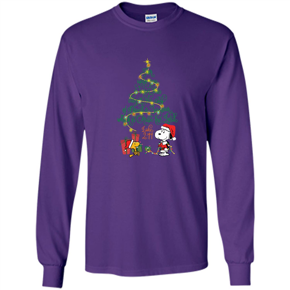 Snoopy-Woodstock-Christmas-tree-for-unto-you-is-born-this-day
