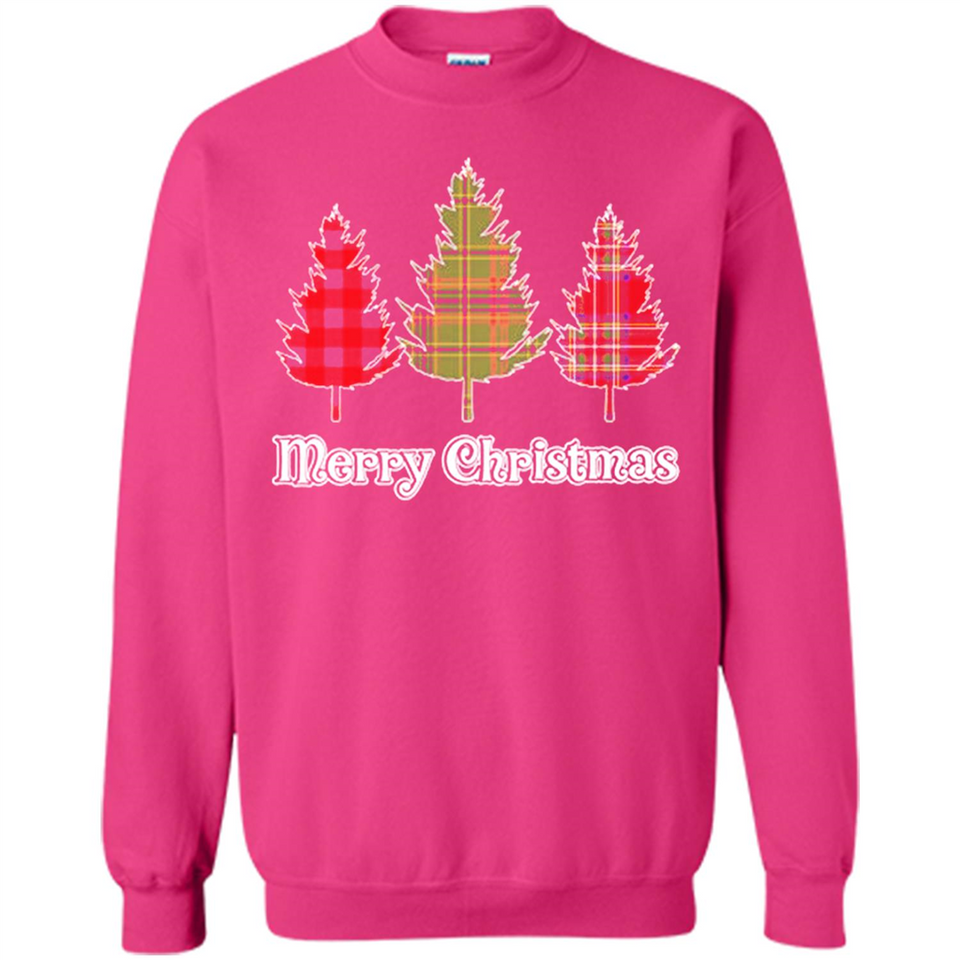 Plaid Christmas Tree Shirt Merry Christmas Plaid is Rad
