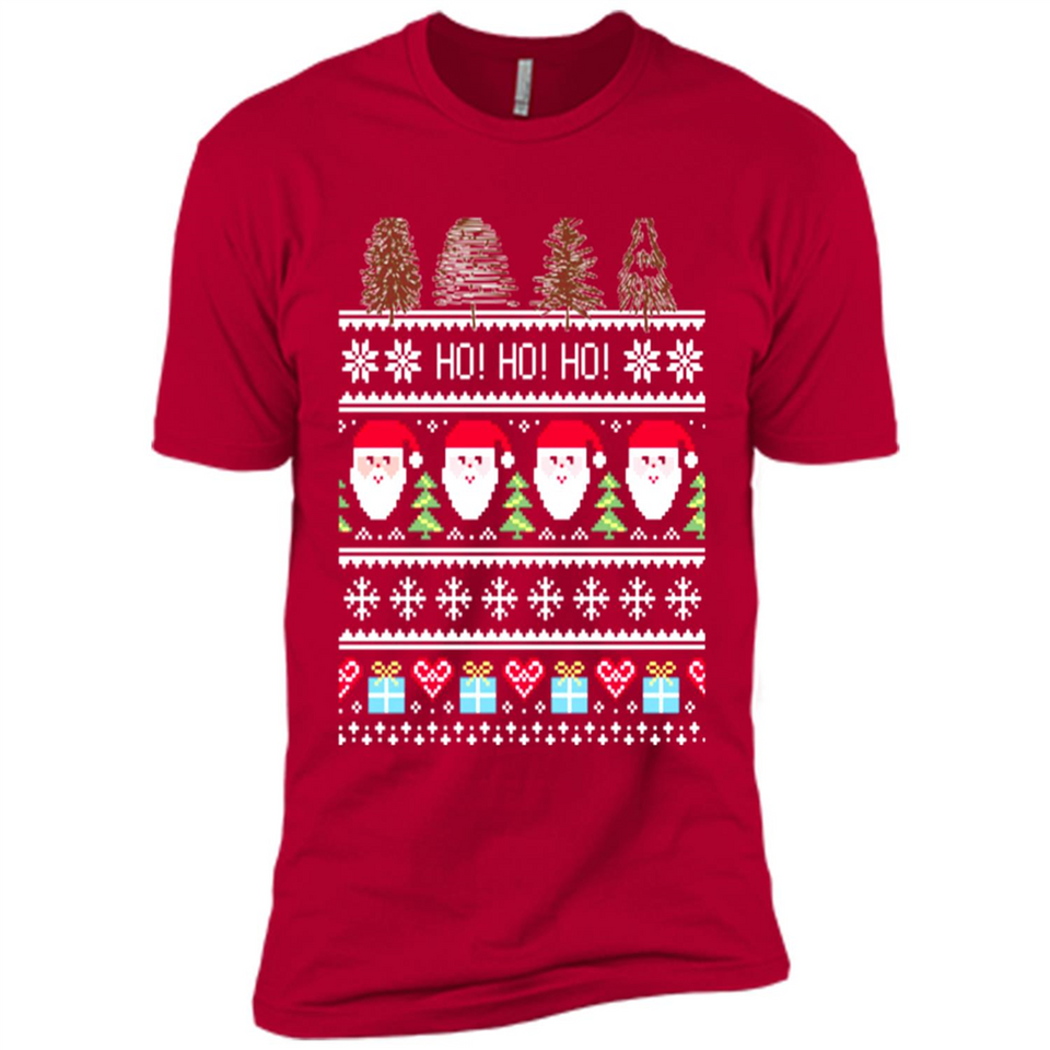 Ugly Merry Christmas Tree Santa Snowflakes