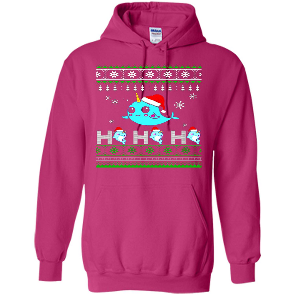 Narwhal christmas sweatshirt hoodie long PINGPONG - Hoodie