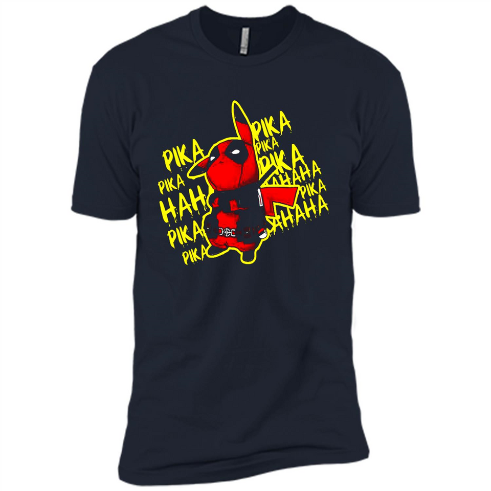 Pikachu Deadpool T-Shirt PINGPONG - Premium Short Sleeve T-Shirt