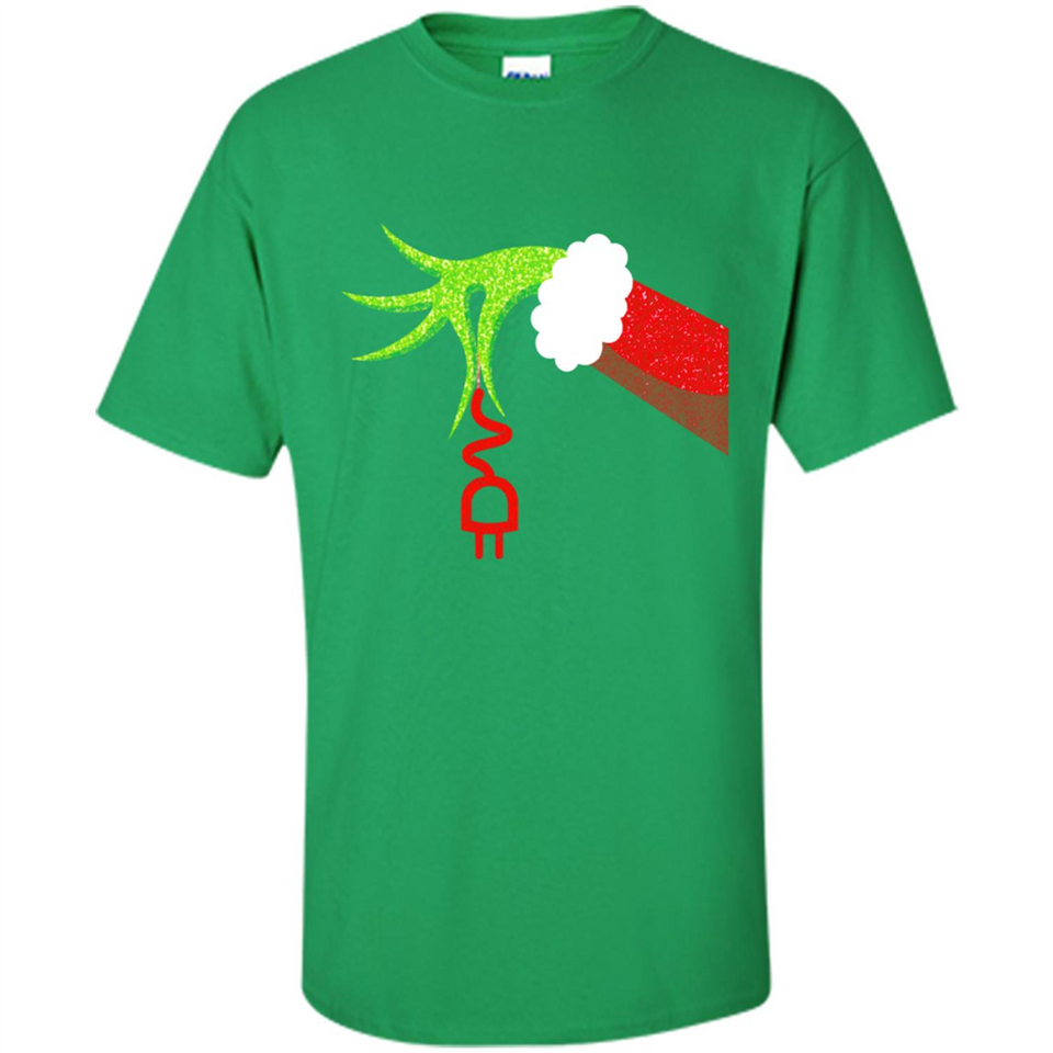 Funny Grinch Hand Holding Electrician Ornament Christmas PING PONG