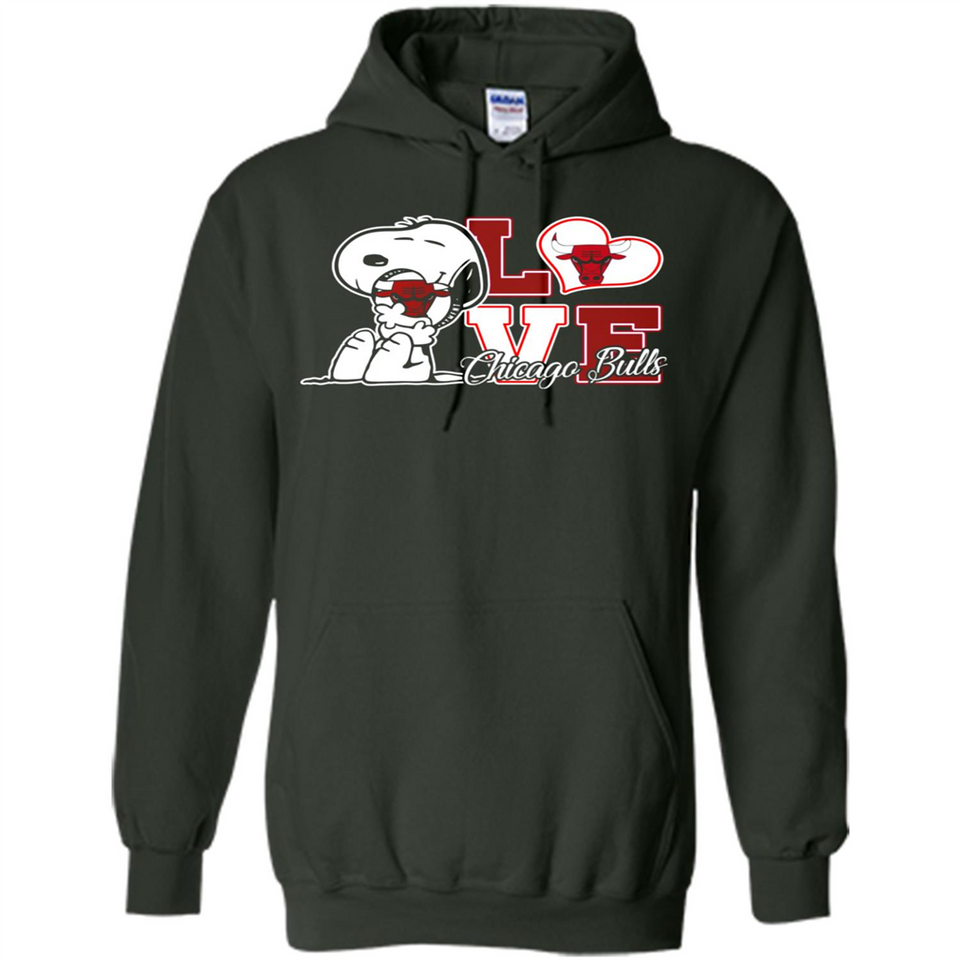 Snoopy loves NBA Chicago Bulls - Hoodie