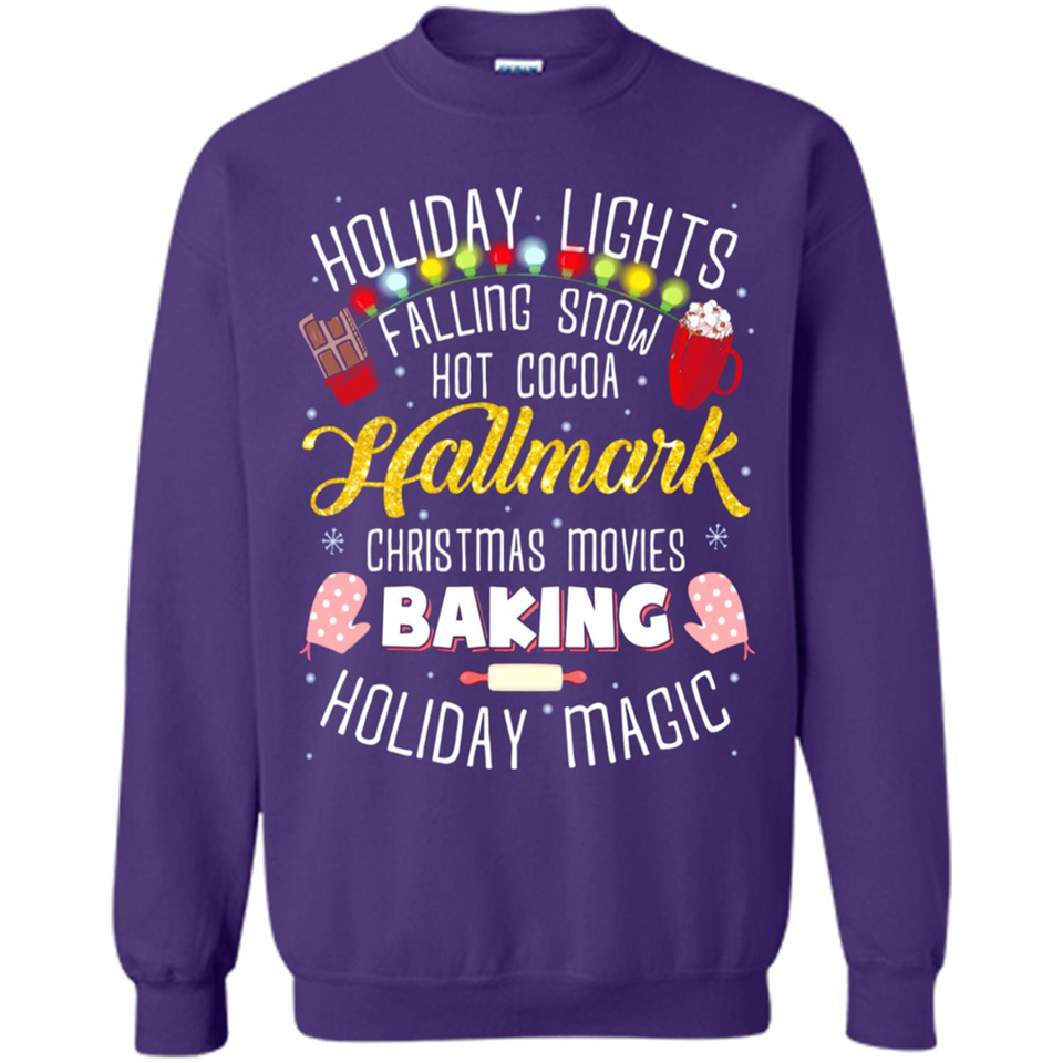 Holiday Lights Falling Snow Hot Cocoa Hallmark Christmas movie
