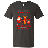 Never Underestimate A December Woman Watches Hallmark Movies Sweatshirt - Men's V-Neck