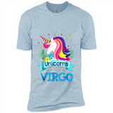 Unicorns are born in Virgo Birthday Rainbow Gift Ladies Custom