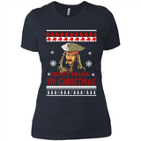Jack sparrow Merry Drunk I'm Christmas - Ladies' Boyfriend T-Shirt