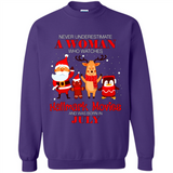 Never Underestimate A July Woman Watches Hallmark Movies Sweatshirt PINGPONG