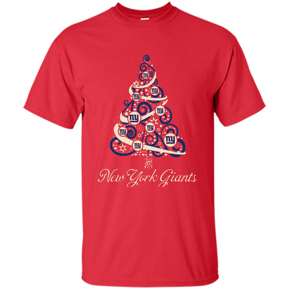 New York Giants NFL Football Team Logo Christmas Tree T-Shirt - Shirt