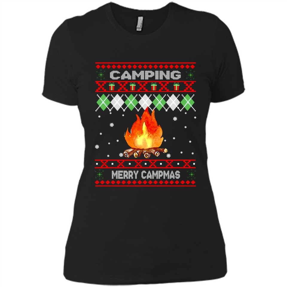 Merry Campmas Ugly Christmas - Ladies' Boyfriend T-Shirt