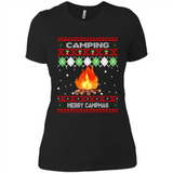 Merry Campmas Ugly Christmas - Ladies' Boyfriend T-Shirt