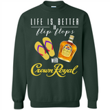 LIFE IS BETTER IN FLIP FLOPS WITH CROWN ROYAL
