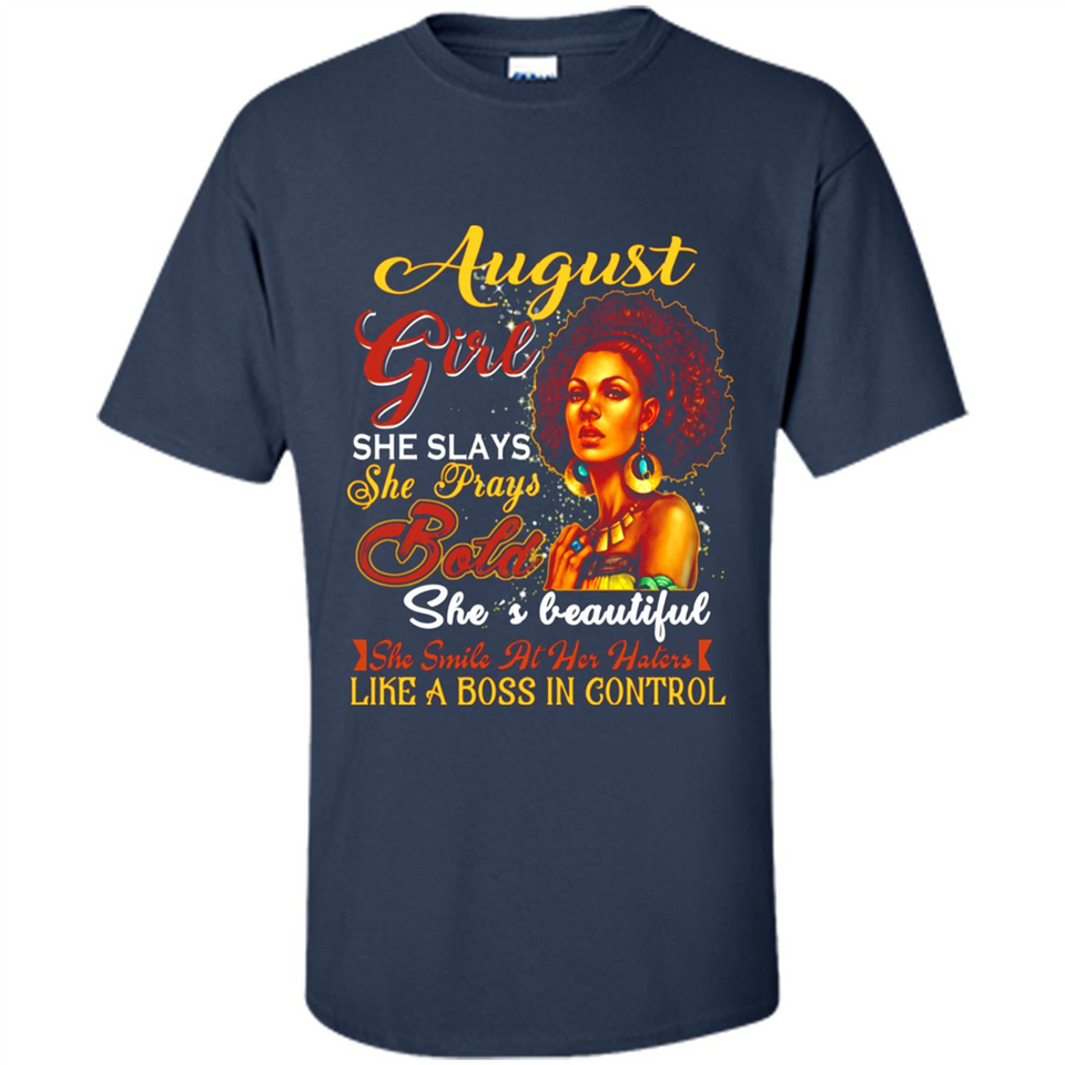August Girl She Slays She Prays Beautiful Birthday PINGPONG