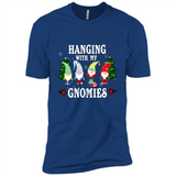 Christmas Garden Gnome Hanging With My Gnomies Shirt Sweater - Premium Short Sleeve T-Shirt