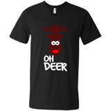 Oh Deer Christmas Reindeer Black mugs PINGPONG - Men's V-Neck