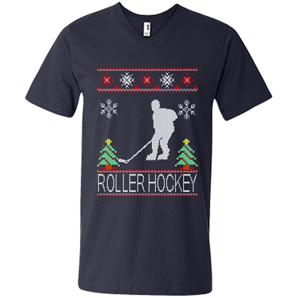 roller hockey Christmas ugly