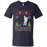 roller hockey Christmas ugly