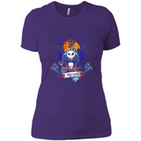 Chicago Blackhawks Halloween The Nightmare Before Christmas - Ladies' Boyfriend T-Shirt