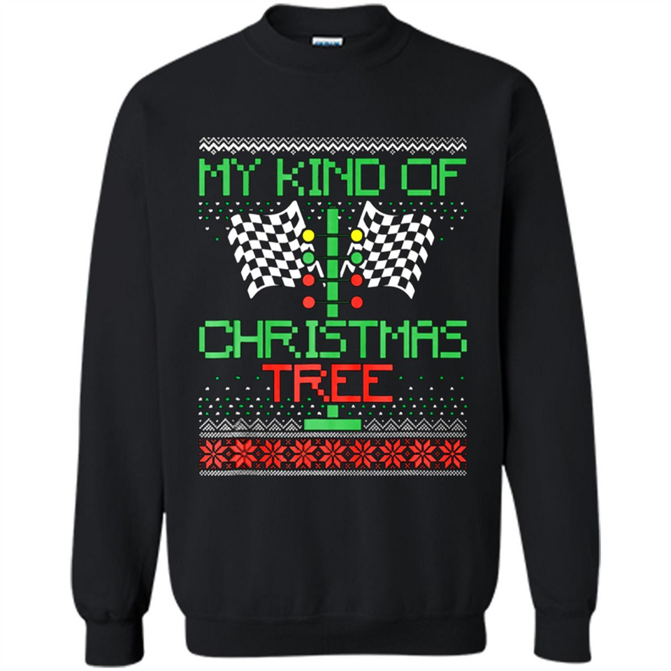 Funny Drag Racing Ugly Christmas Holiday Tree PING PONG