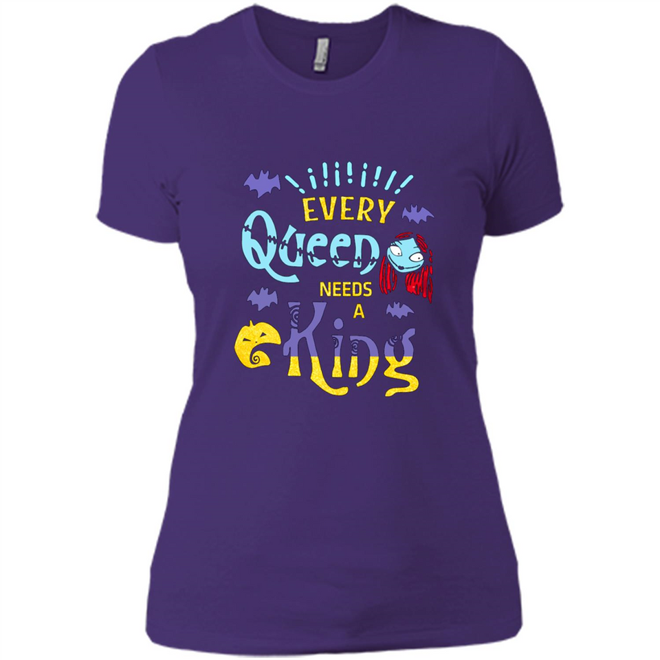 Nightmare Before Christmas Shirt - Sally Glitter Shirt - Every Queen needs a King PINGPONG