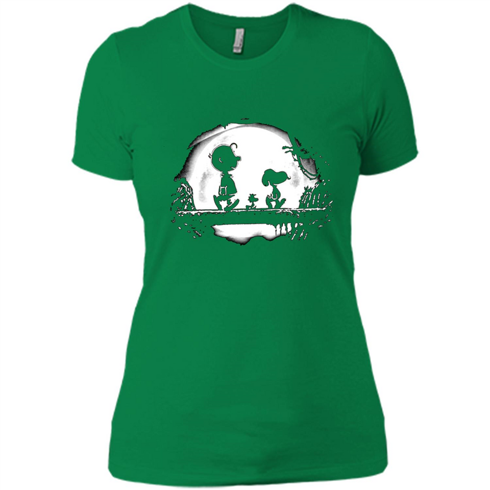 Snoopy The Peanuts Walking To The Moon