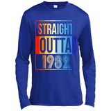 Retro Straight Outta 1982 36 Years Old - Canvas Long Sleeve T-Shirt