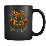 Live fast eat trash bear vintage camping PINGPONG