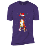 Christmas Lights Boxer Dog Funny Xmas Sweatshirt - Premium Short Sleeve T-Shirt