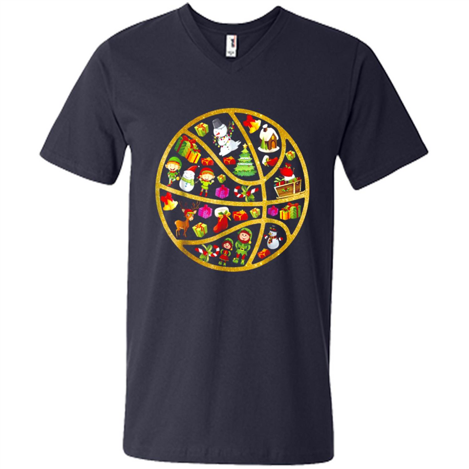 Basketball Christmas Ornament - Men's V-Neck
