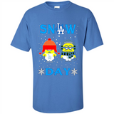 Snow Day Shirt For Los Angeles Dodgers Vs Minion Fans pingpong